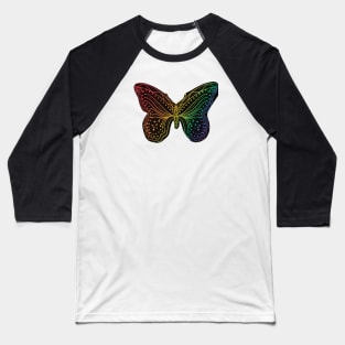 Butterfly pattern Baseball T-Shirt